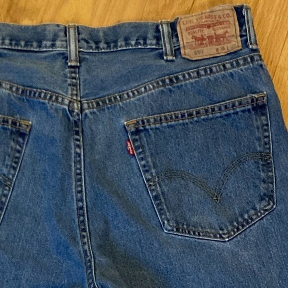 Vintage Levi's 550 Relaxed Fit Denim Jeans Size 38 x 30 - Picture 5 of 8